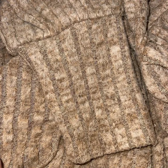 Women's Puff Long Sleeve Shirts Casual Knit Blouses Crew Neck Elegant New L - Picture 9 of 9